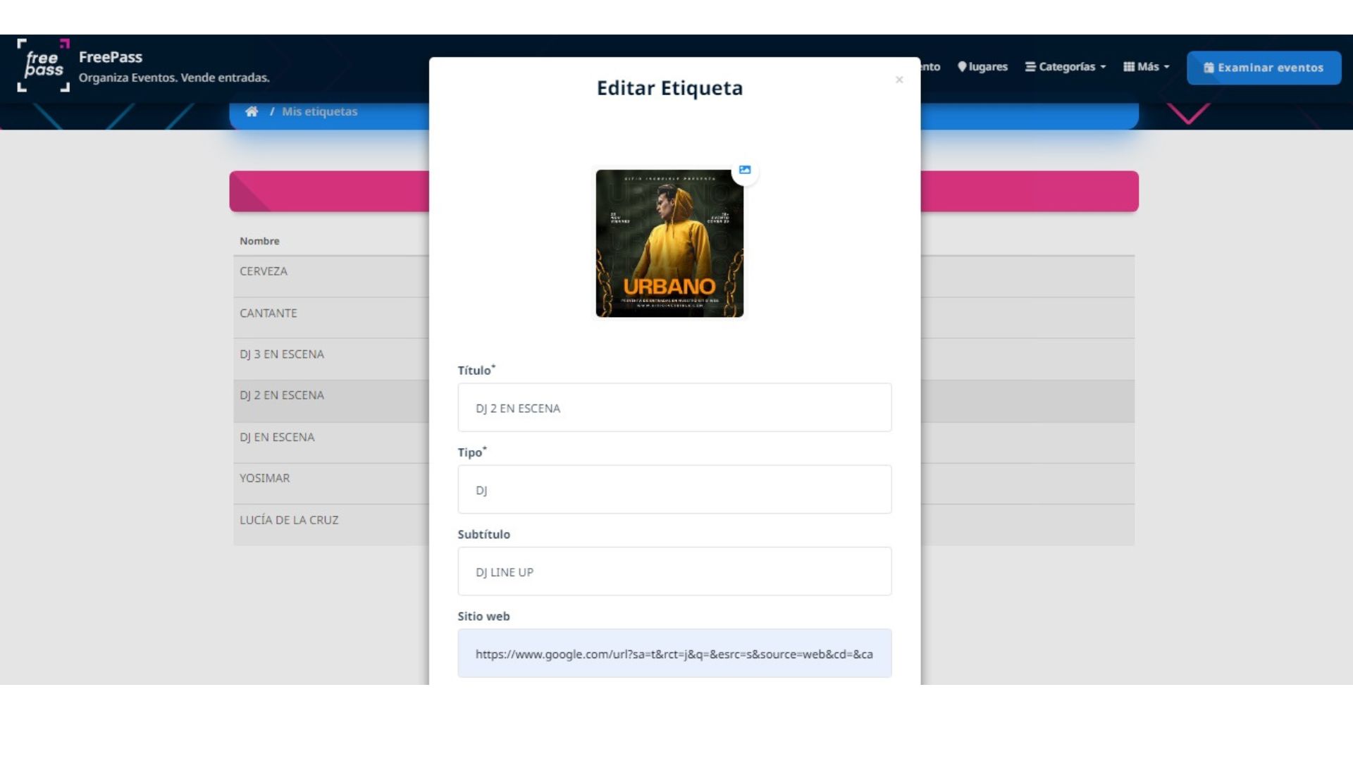 Create tag no profile
