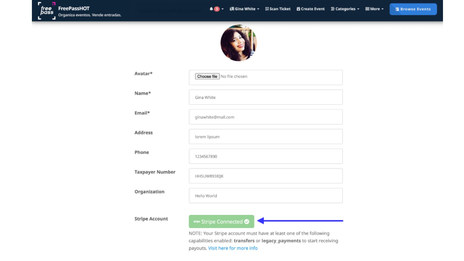 stripe-direct-organizer-connected