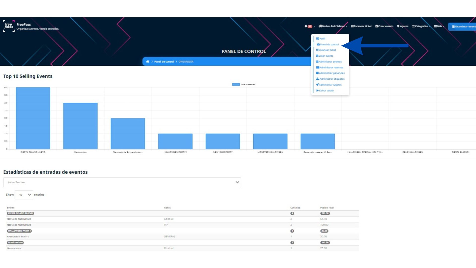 organizer-dashboard-front-end